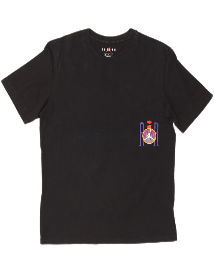 JORDAN T-shirt graphique pour hommes en coton noir moyen