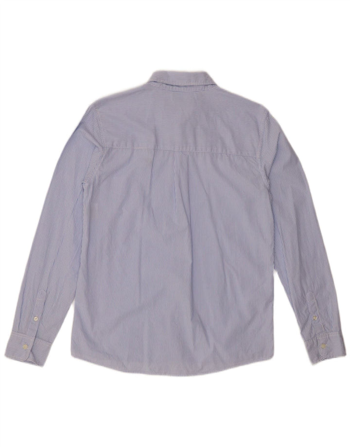 BENETTON Chemise Garçon 13-14 ans 3XL Bleu Rayure Coton