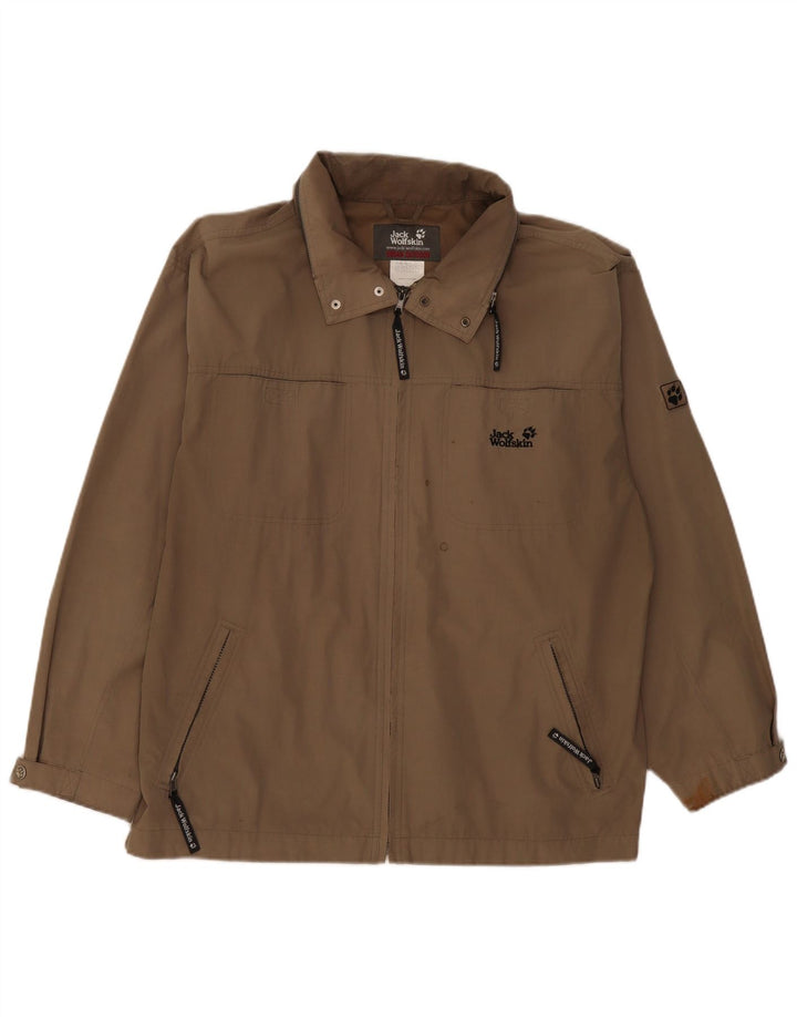 Jack Wolfskin Veste utilitaire pour homme UK 42 XL Kaki Polyester