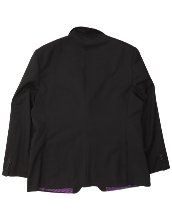 Ted Baker Veste blazer à 2 boutons pour homme UK 40 Grande laine noire