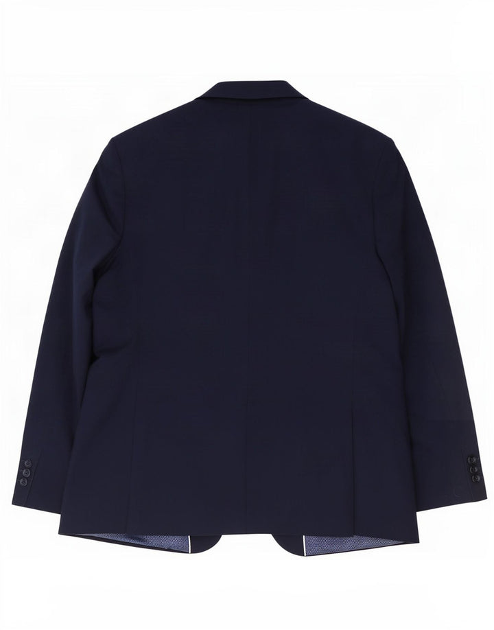 Marks & Spencer Veste blazer longue à 2 boutons pour homme UK 48 4XL Bleu marine Laine