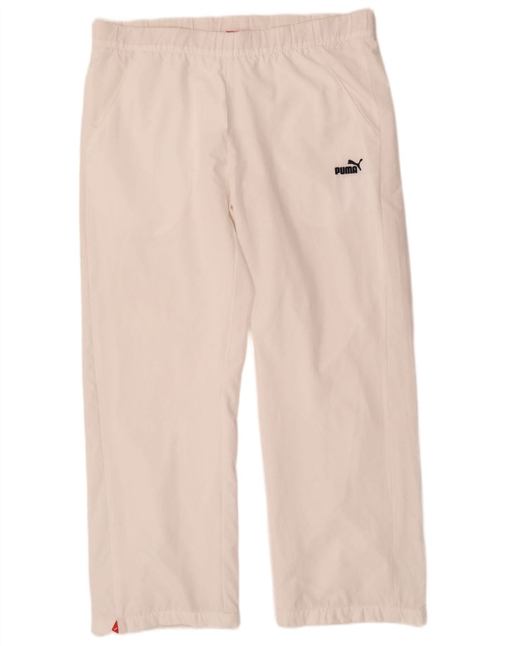 Puma Pantalon de survêtement pour femme UK 14 Large Blanc