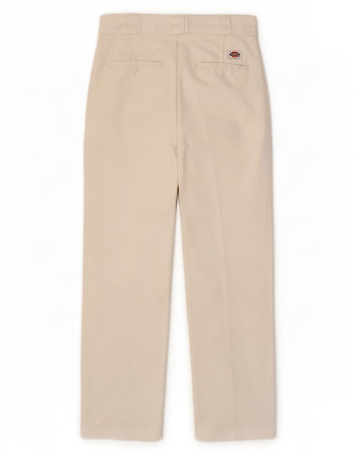 Dickies Pantalon Chino Droit Femme W28 L26 Blanc Polyester