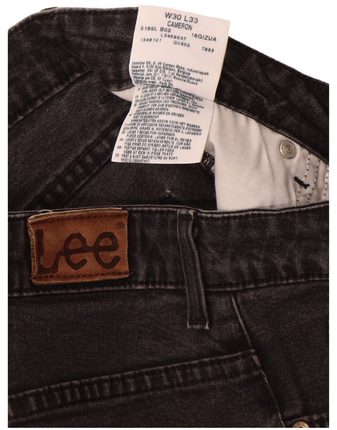 Lee Cameron Jean Droit Femme W30 L28 Coton Noir