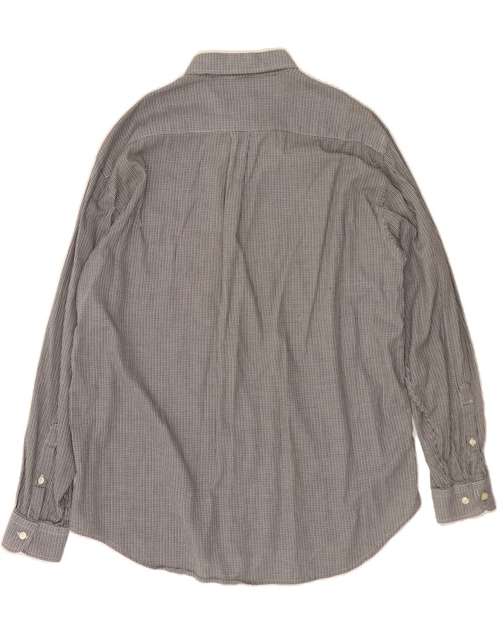 BELFE & BELFE Mens Shirt Size 45 XL Grey Check Cotton Vintage Belfe & Belfe and Second-Hand Belfe & Belfe from Messina Hembry 