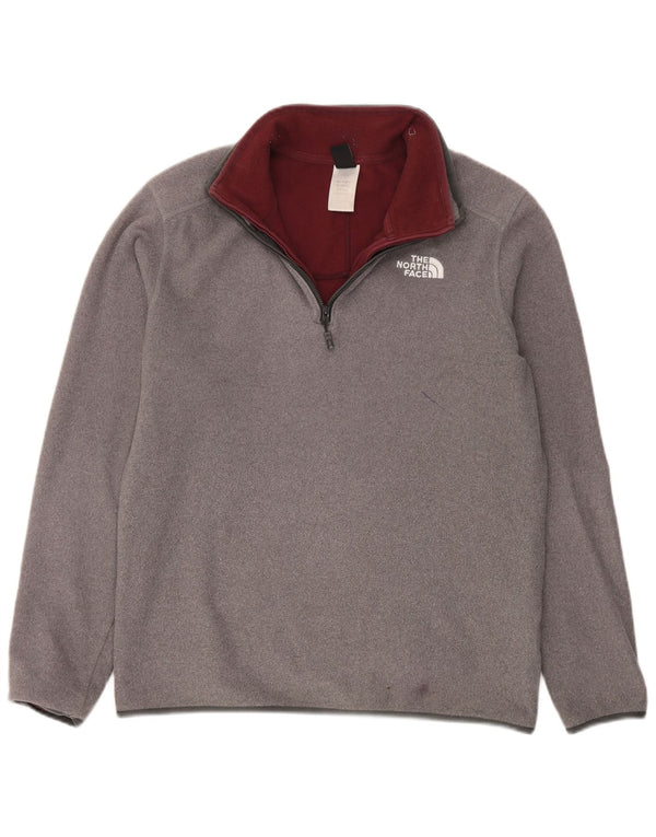 The North Face Pull polaire à col zippé pour homme Gris moyen Polyester Sports