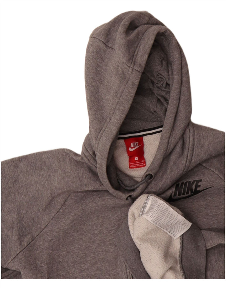 Nike Pull à capuche pour homme en coton moucheté Gris Taille S