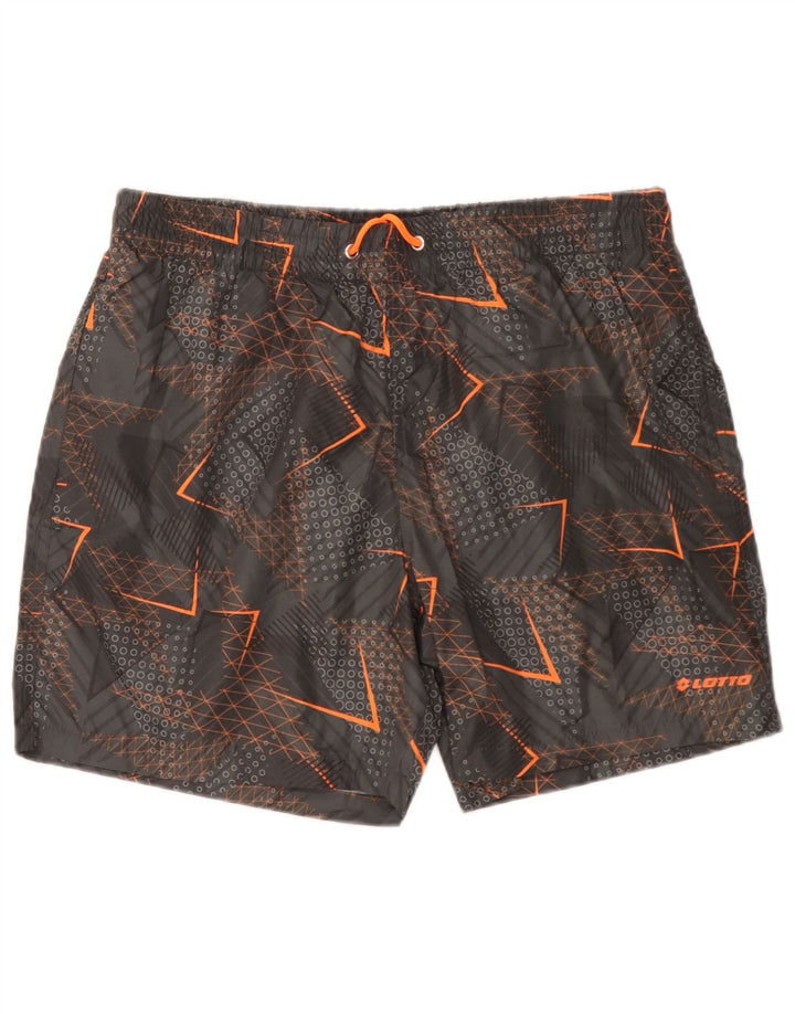 Lotto Short de Bain Homme XL Gris Géométrique Polyester