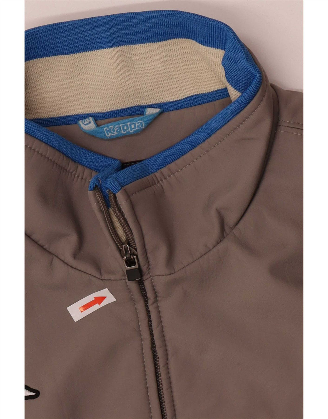 Kappa Blouson Bomber Homme UK 42 XL Gris Colorblock Polyester