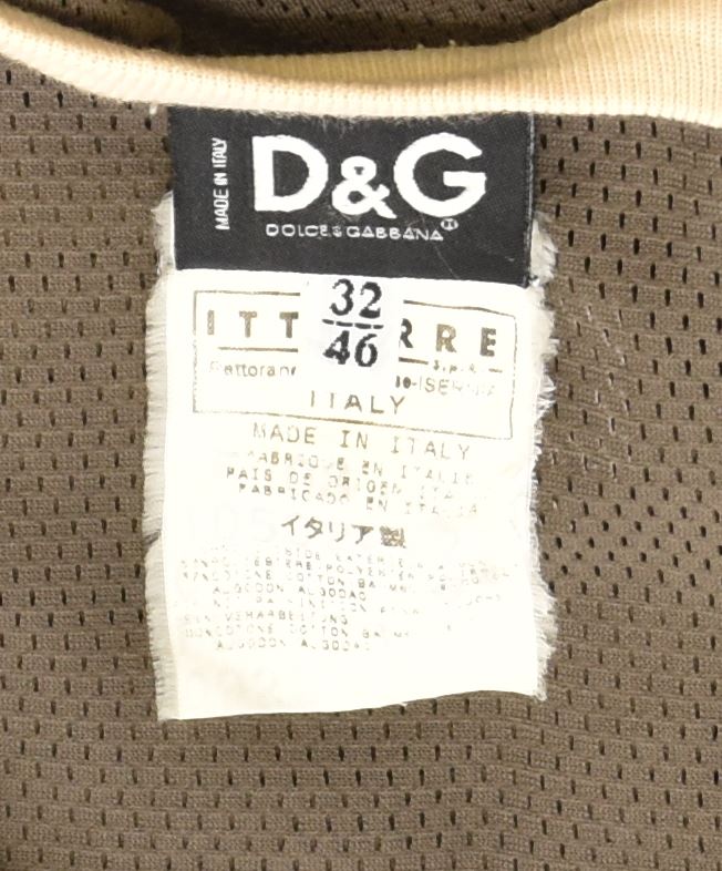 DOLCE & GABBANA Débardeur Coupe Slim Femme IT 46 Large Kaki Polyester