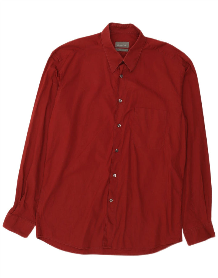 Massimo Dutti Chemise Homme Taille 42 Grand Coton Bordeaux