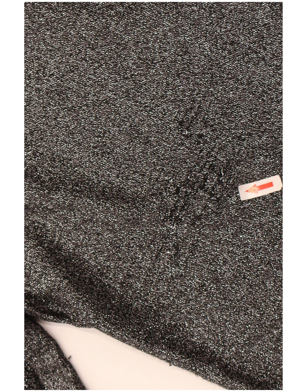 Zara Femme Haut Oversize Manches Longues UK 10 Petit Argent Polyamide