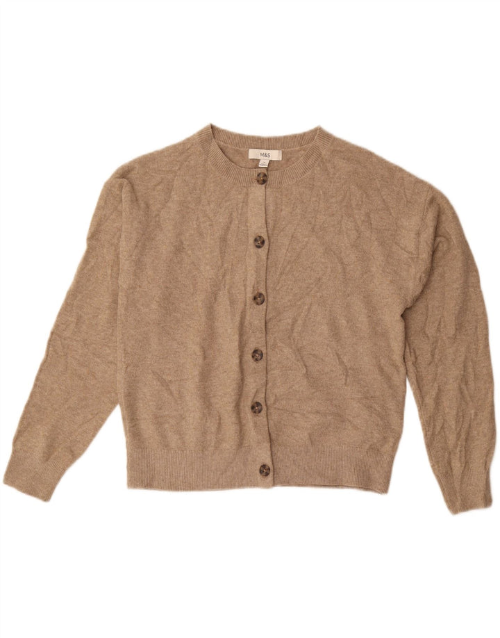 Marks & Spencer Pull cardigan surdimensionné pour femme UK 14 Beige moyen