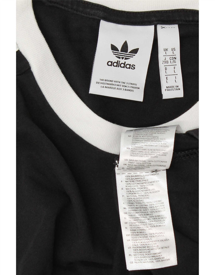 Adidas T-Shirt Homme Haut Grand Coton Noir