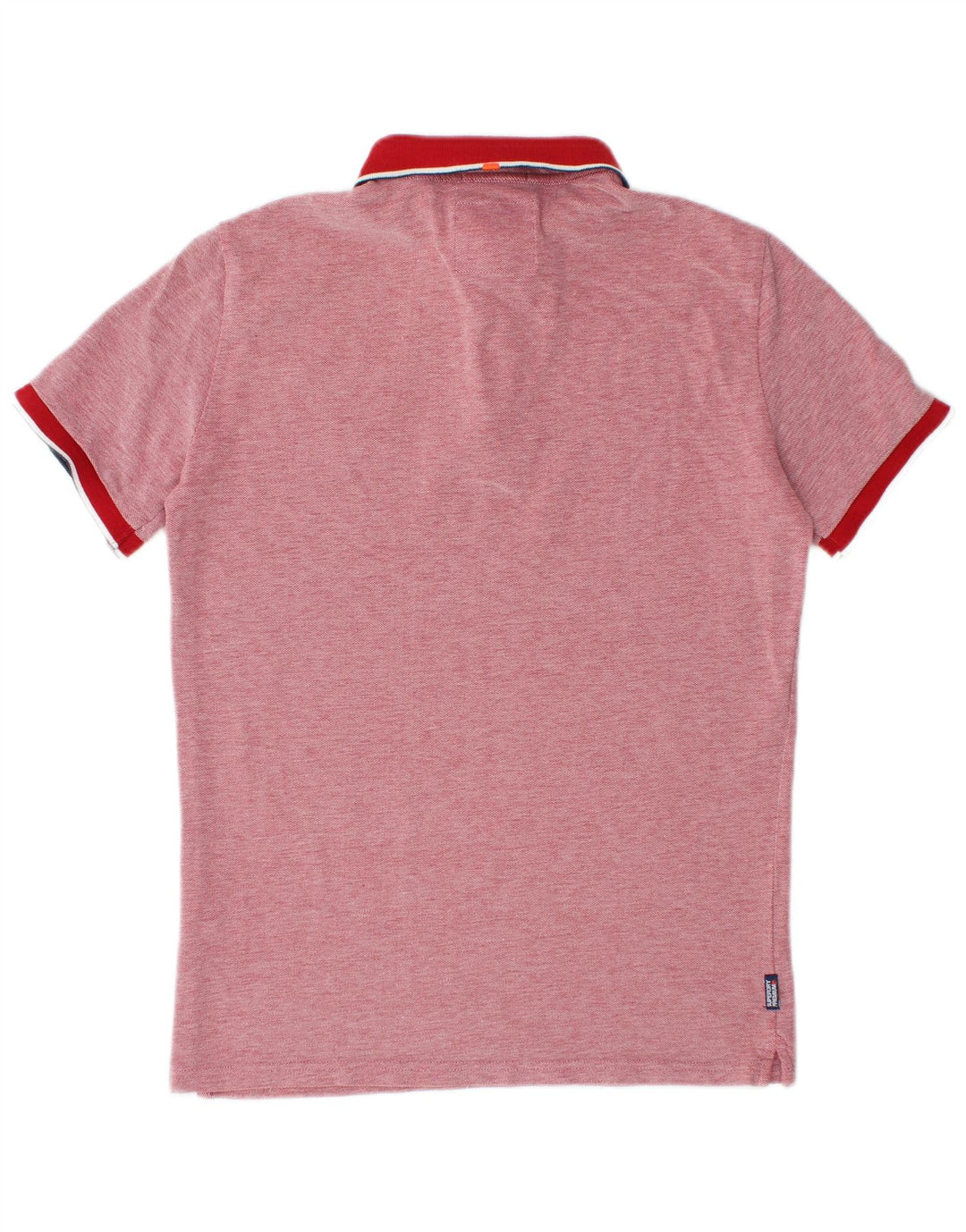 SUPERDRY Polo City Fit Homme Rouge Moyen Moucheté Coton
