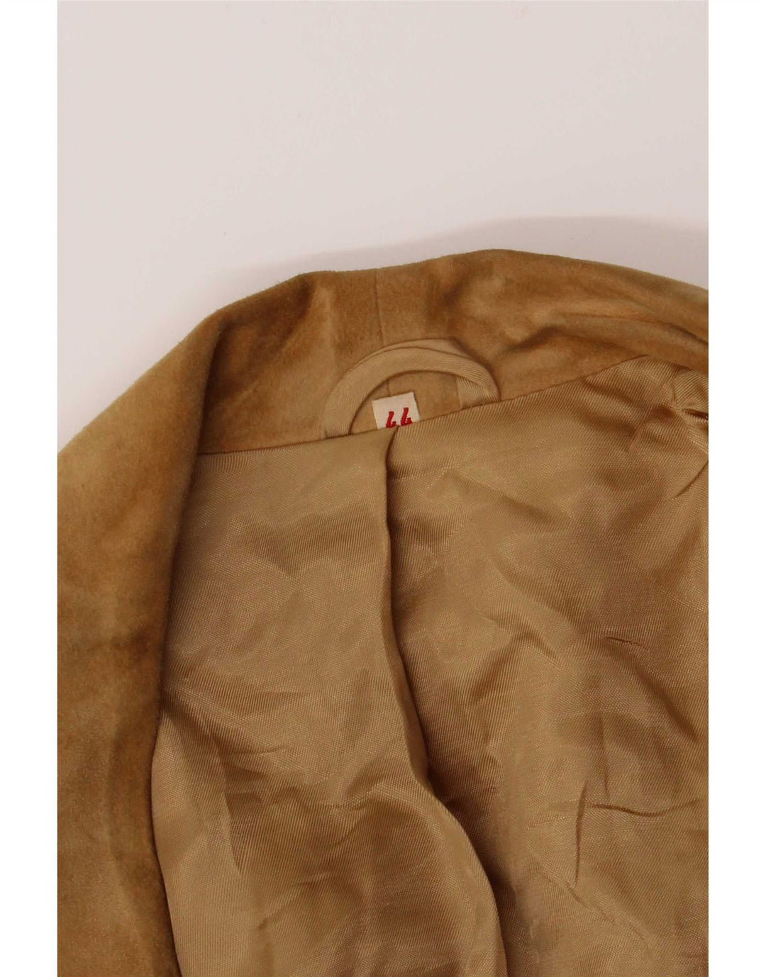 vintage Femme Double Breasted Suede Blazer Veste IT 44 Beige Moyen