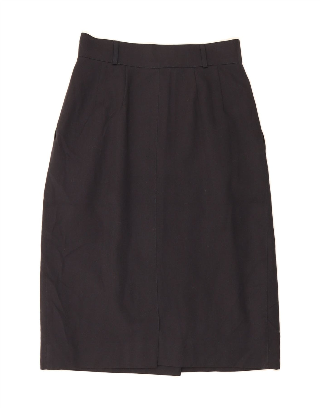 PENNY BLACK Womens Midi Skirt W28 Medium Navy Blue Vintage Penny Black and Second-Hand Penny Black from Messina Hembry 