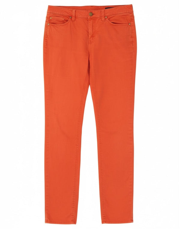 Tommy Hilfiger Womens Skinny Casual Trousers US 8 Medium W32 L30 Orange