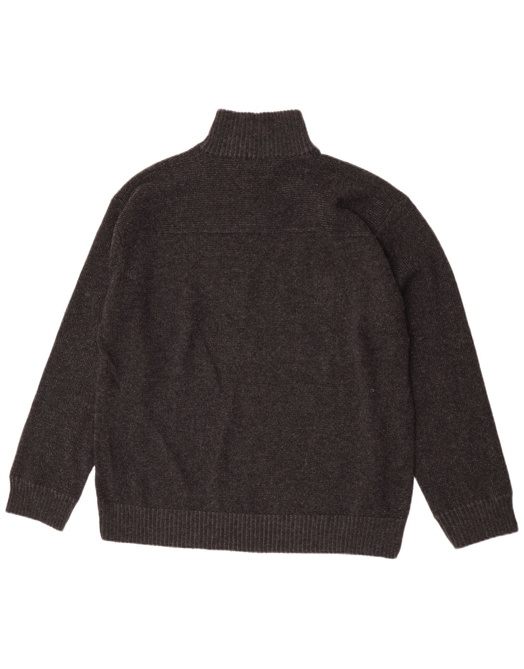 Marks & Spencer Pull col zippé pour homme XL Gris laine d'agneau
