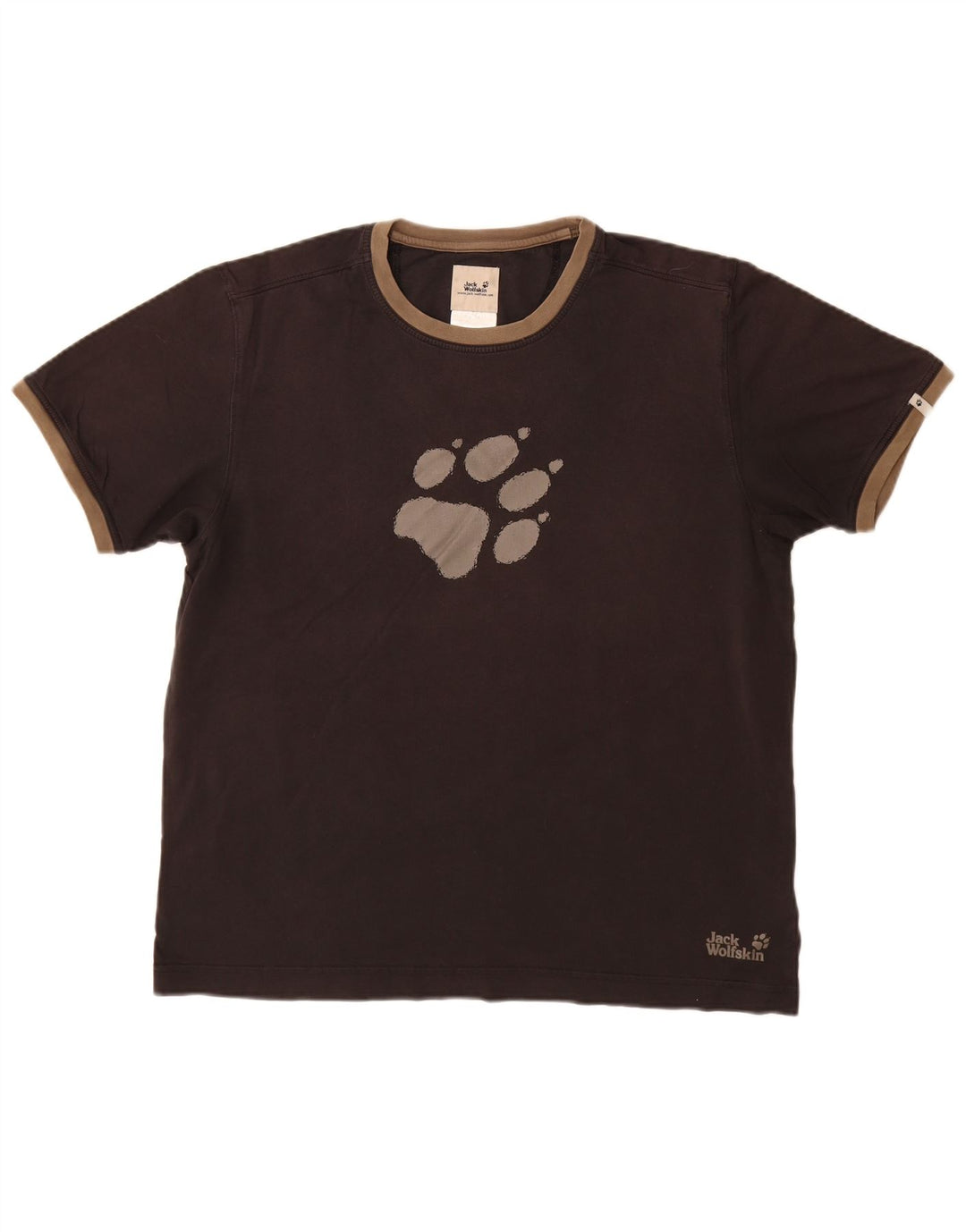 JACK WOLFSKIN T-Shirt Graphique Homme UK 44 XL Coton Noir