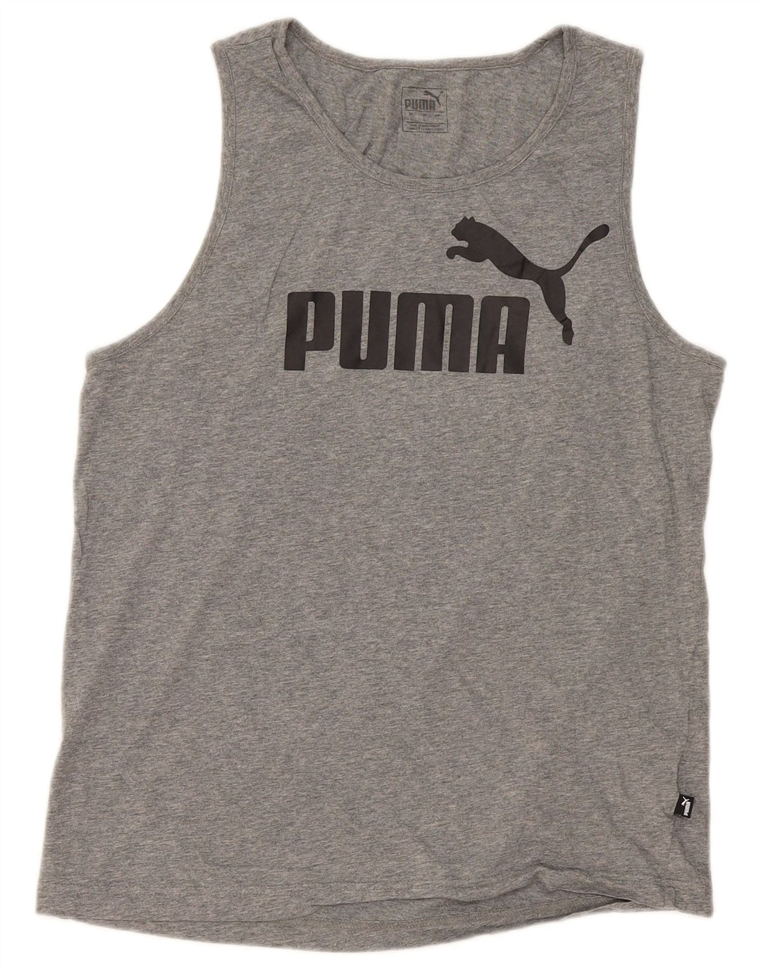 Puma Débardeur Graphic Homme Gris Large Coton