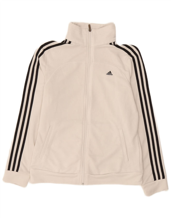 Adidas Climalite Survêtement Top Veste UK 12/14 Medium Blanc