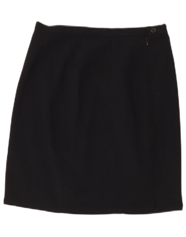 Zara Femme Mini Jupe EU 40 Moyen W30 Bleu Marine Polyester