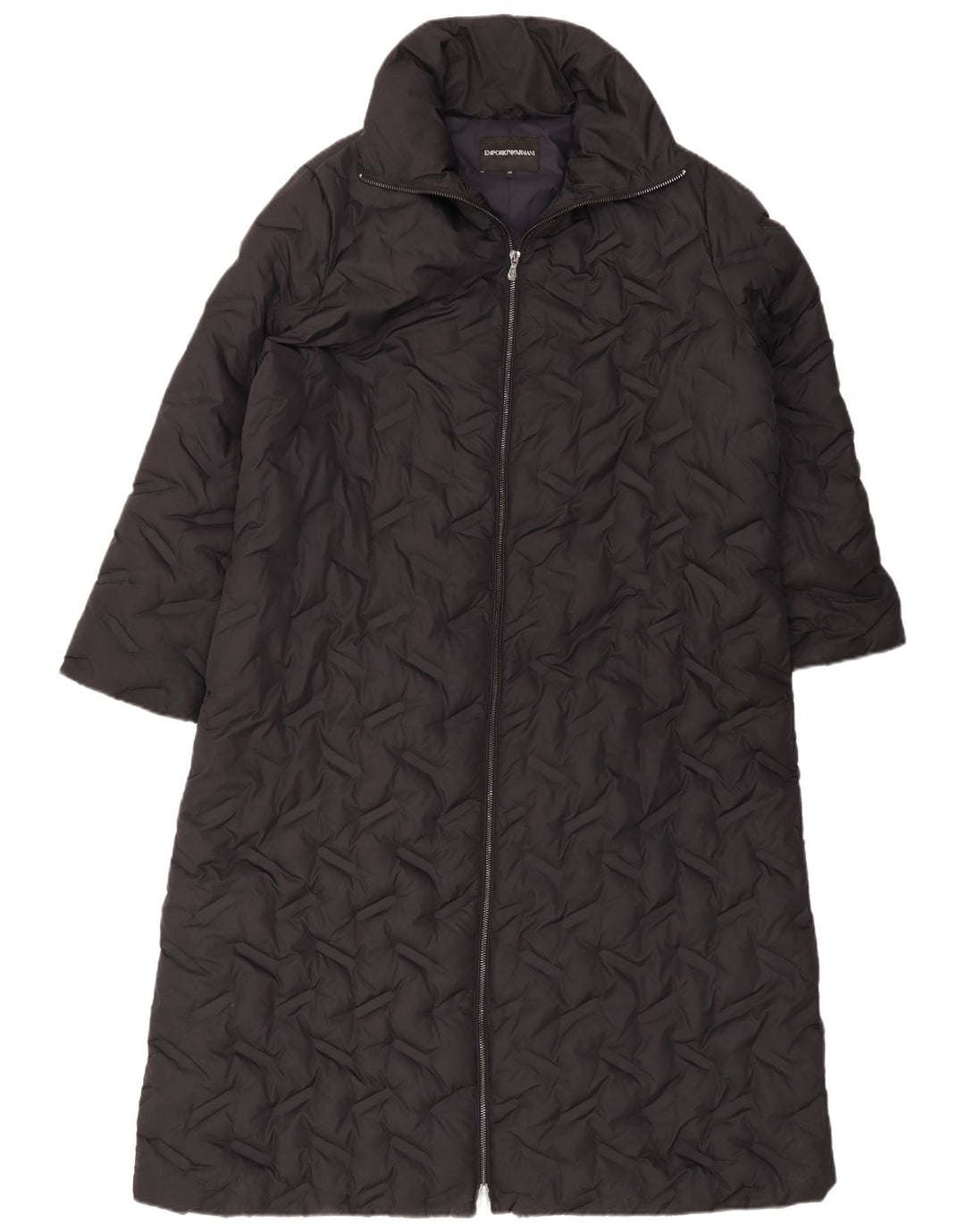 Manteau matelassé matelassé pour femme Emporio Armani IT 42 Polyester noir moyen