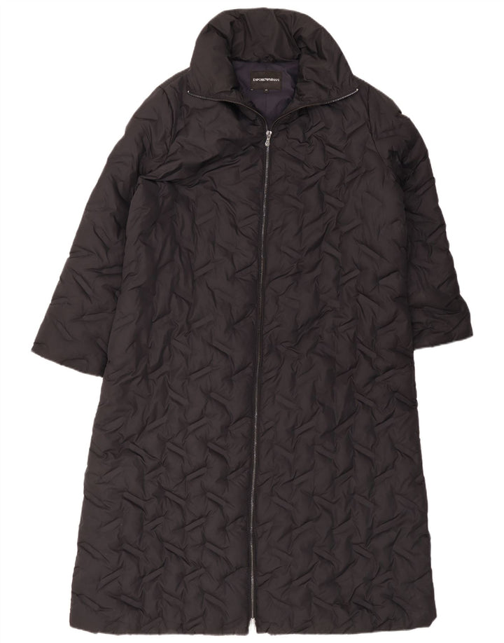 Manteau matelassé matelassé pour femme Emporio Armani IT 42 Polyester noir moyen
