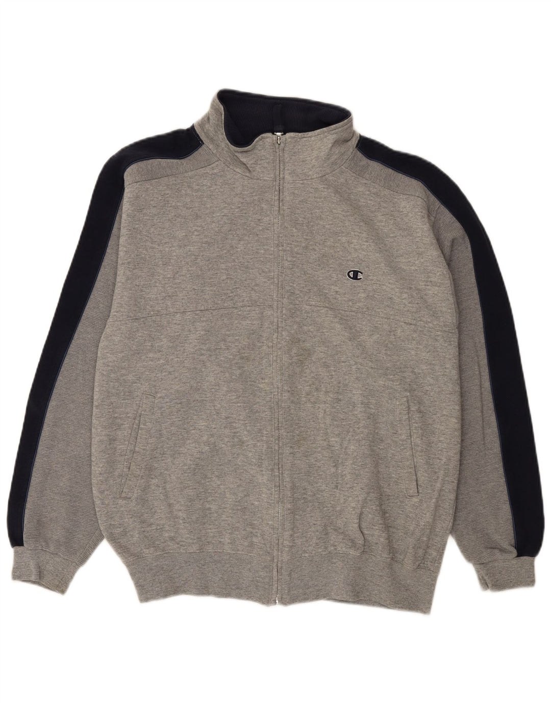Champion Veste de survêtement pour homme Large Gris Colorblock Coton