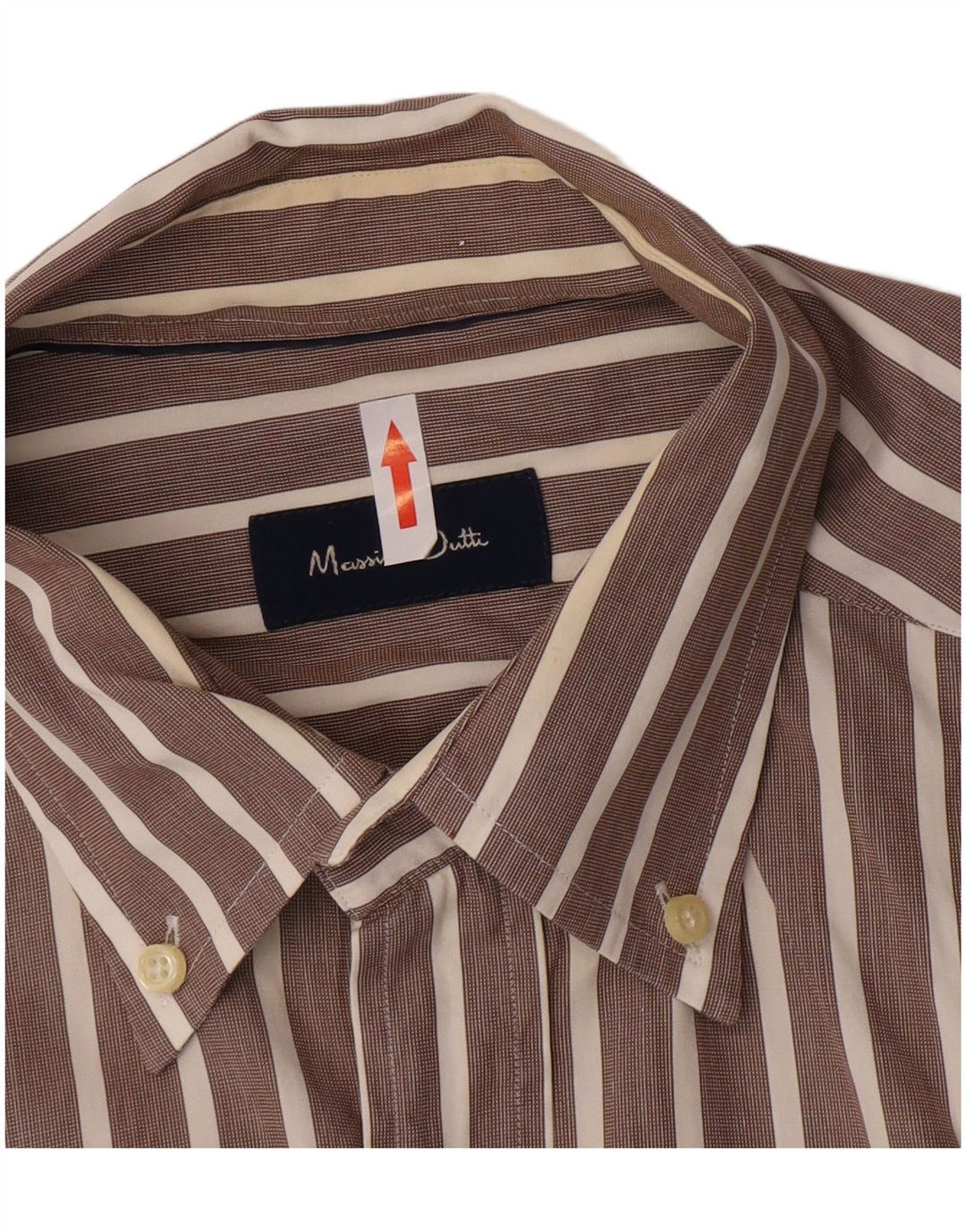 Massimo Dutti Chemise Homme Grande Rayure Marron