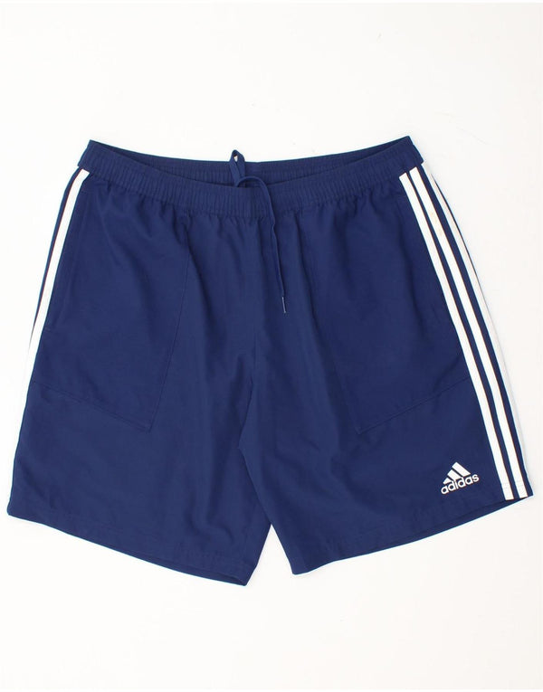 ADIDAS Short de sport Climalite XL bleu marine pour homme en polyester