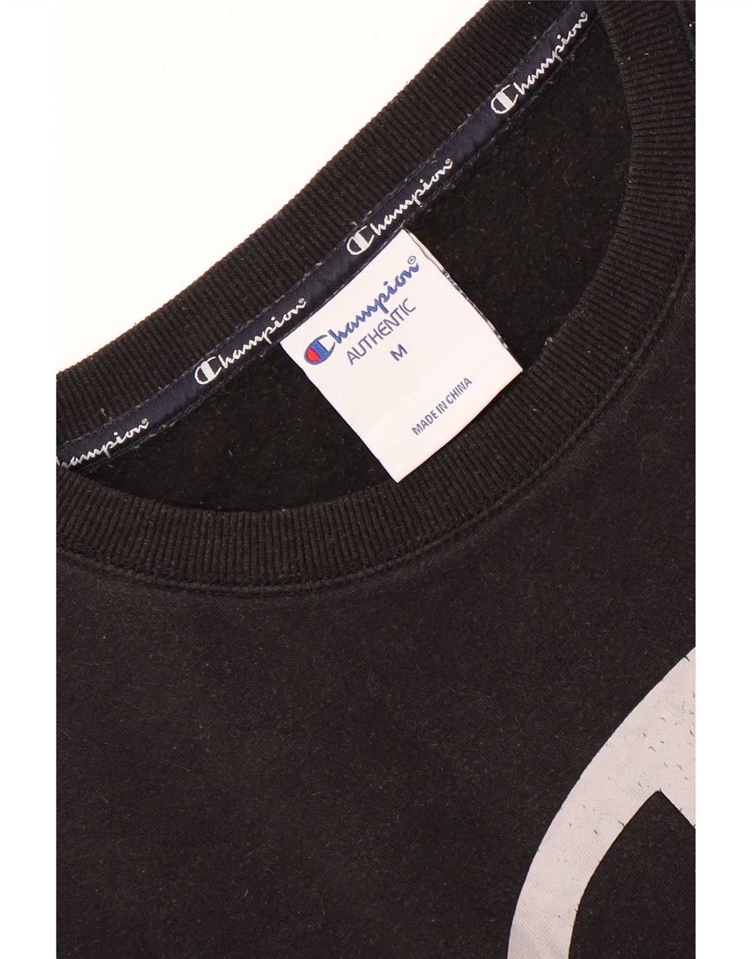 Champion Sweat-Shirt Graphique Homme Noir Moyen Coton