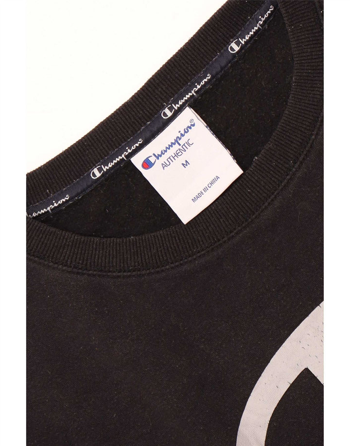 Champion Sweat-Shirt Graphique Homme Noir Moyen Coton