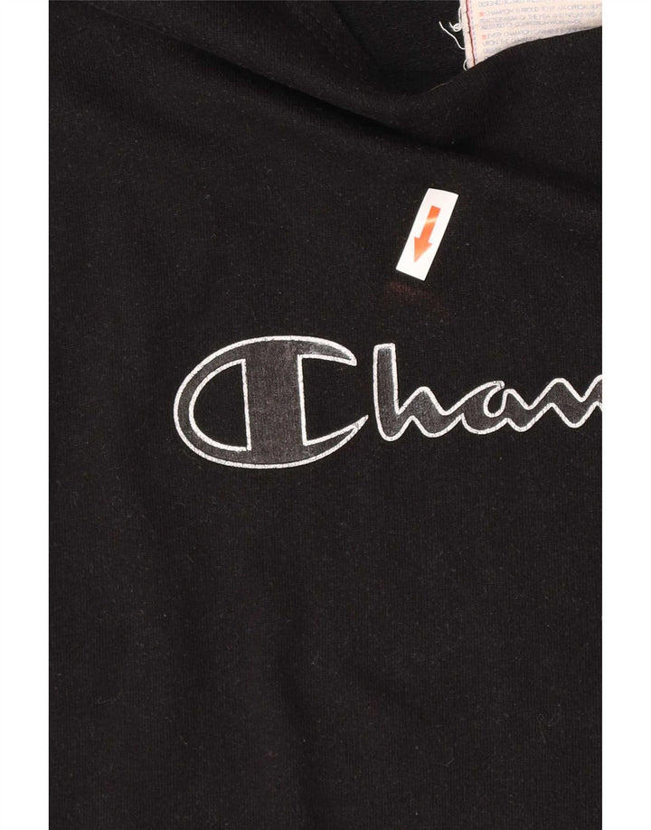 Champion Sweat-shirt graphique sans manches pour femme UK 14 Noir moyen