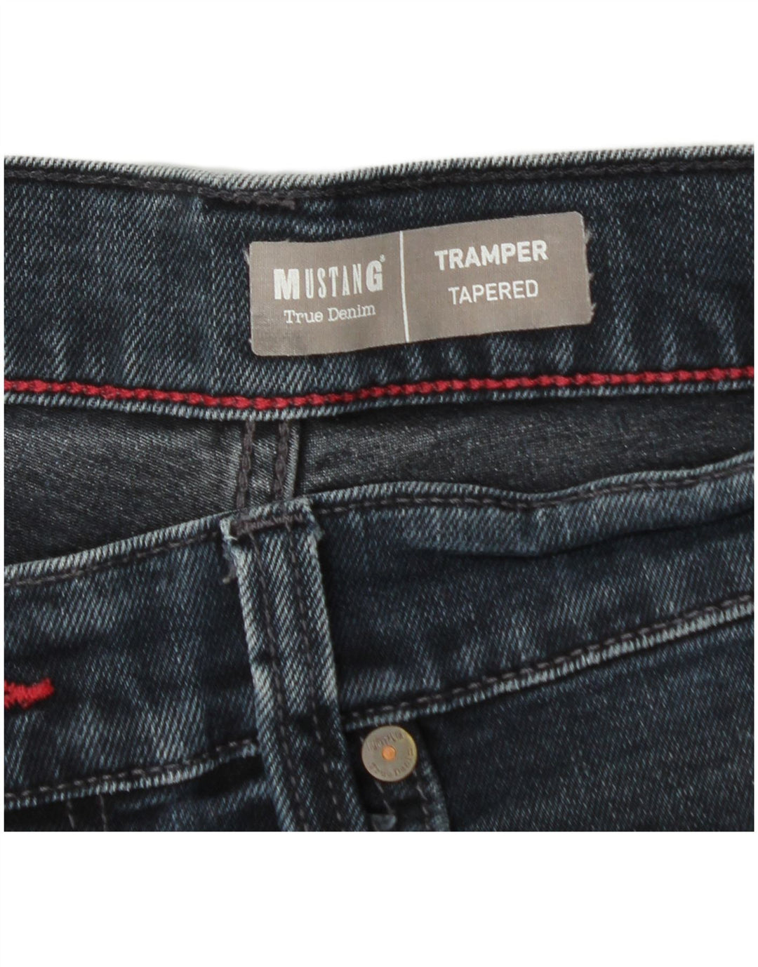 MUSTANG Tramper Jean fuselé taille moyenne pour femme W34 L32 Bleu