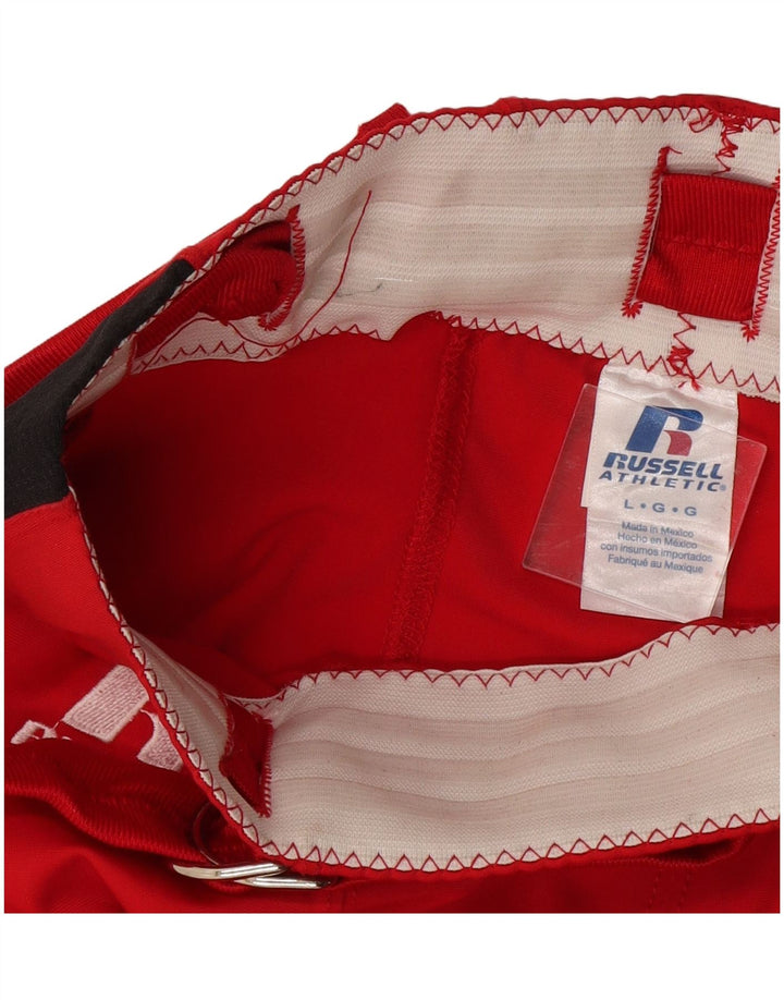 Russell Athletic Bermuda de sport pour homme en nylon color block Rouge Taille L