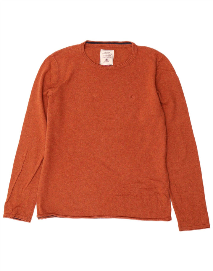 Fat Face Pull ras du cou pour homme en coton marron Taille L