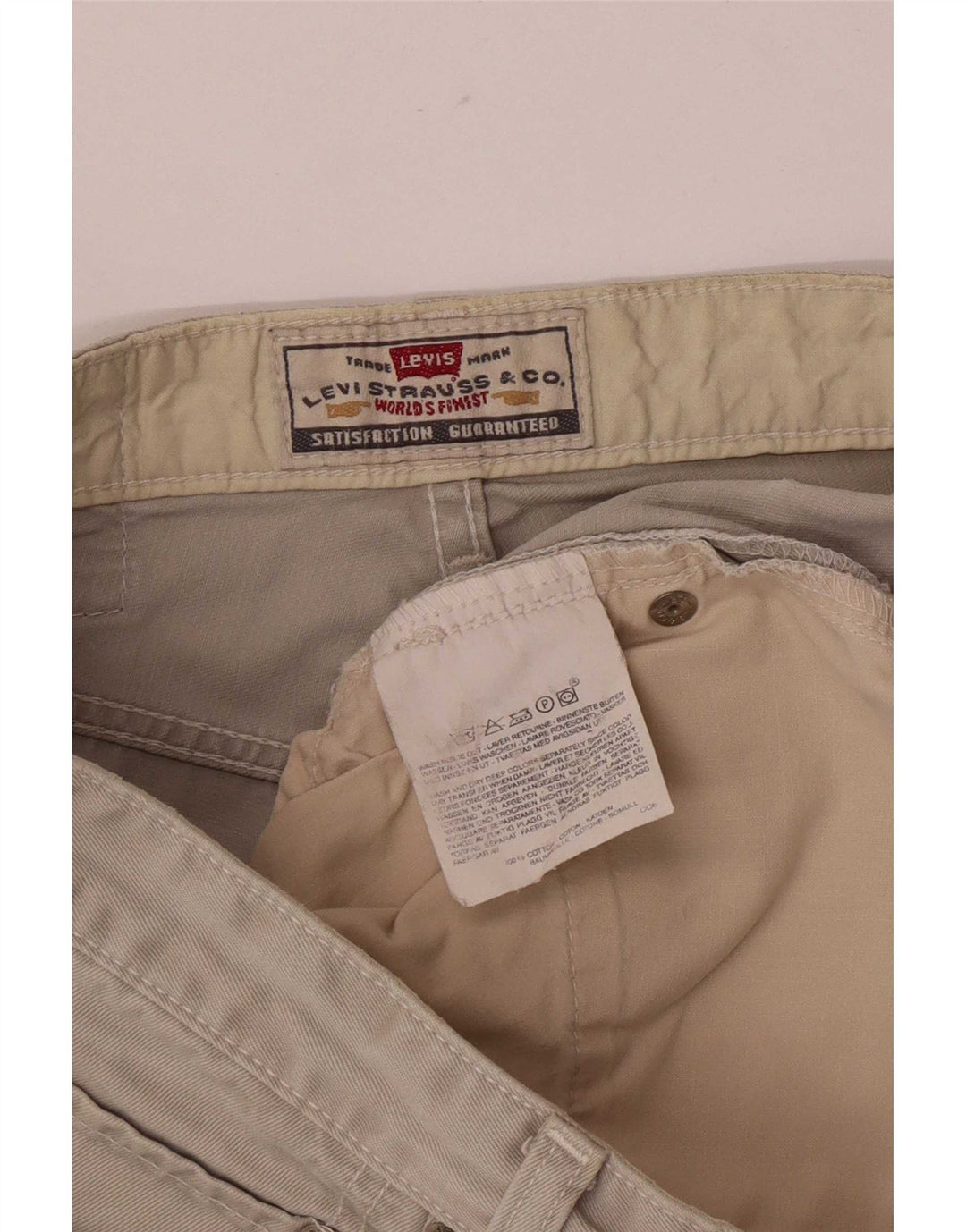 Levi's Short en jean classique pour homme Large W33 Coton beige