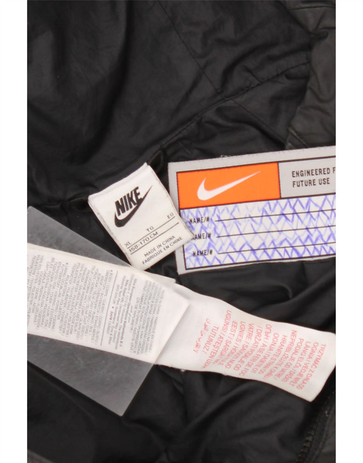 NIKE Veste matelassée à capuche pour garçon 13-14 ans XL Noir Polyester