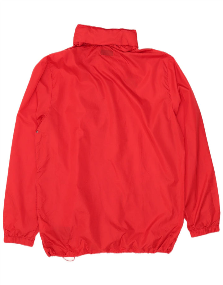 KAPPA Veste de pluie à capuche pour homme UK 42 XL Rouge Polyester