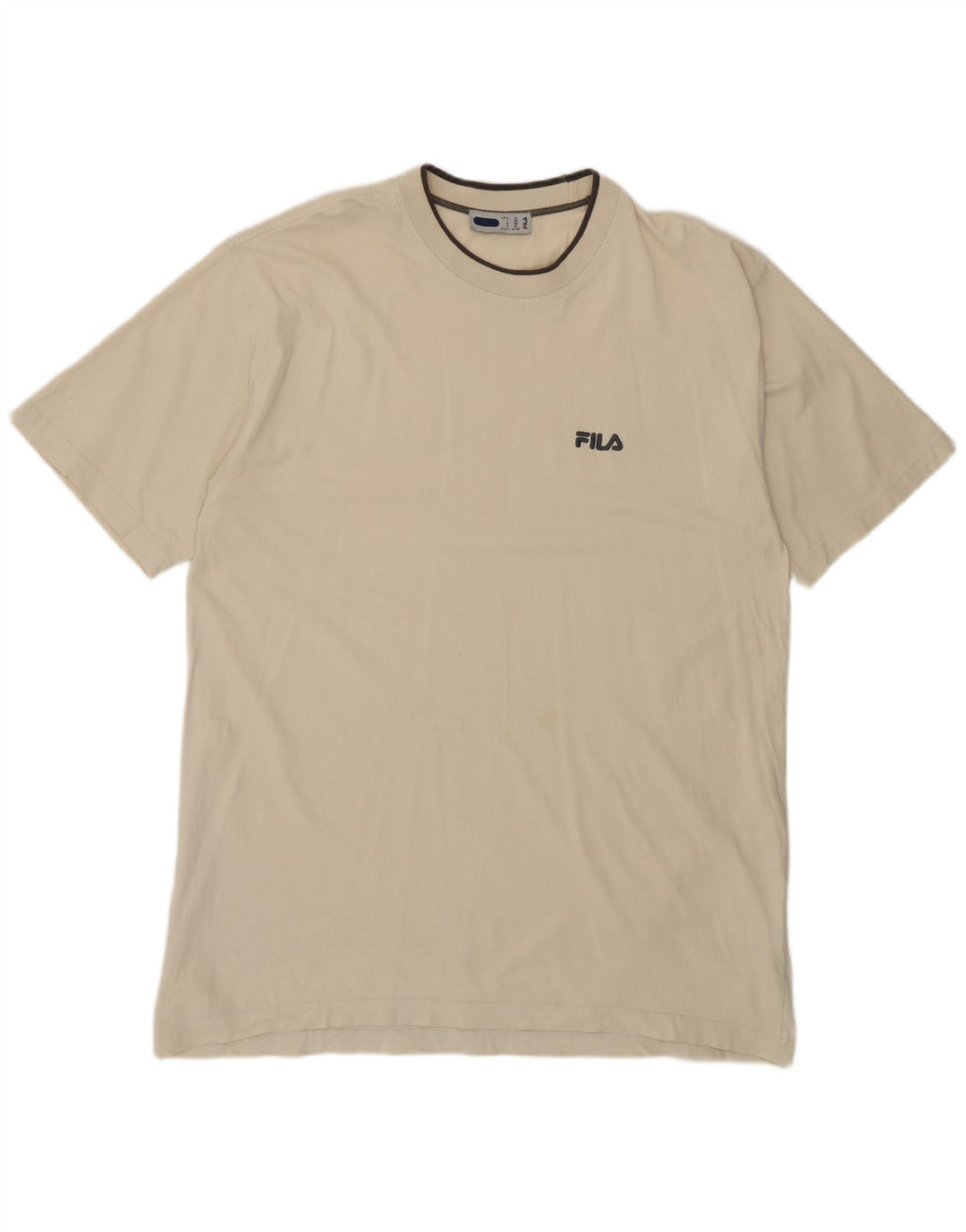 Fila T-Shirt Homme Top XL Beige Coton