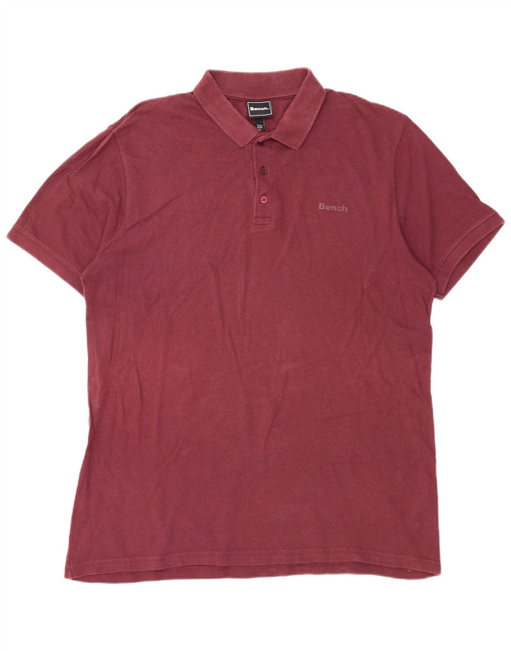Bench Polo Homme XL Bordeaux Coton