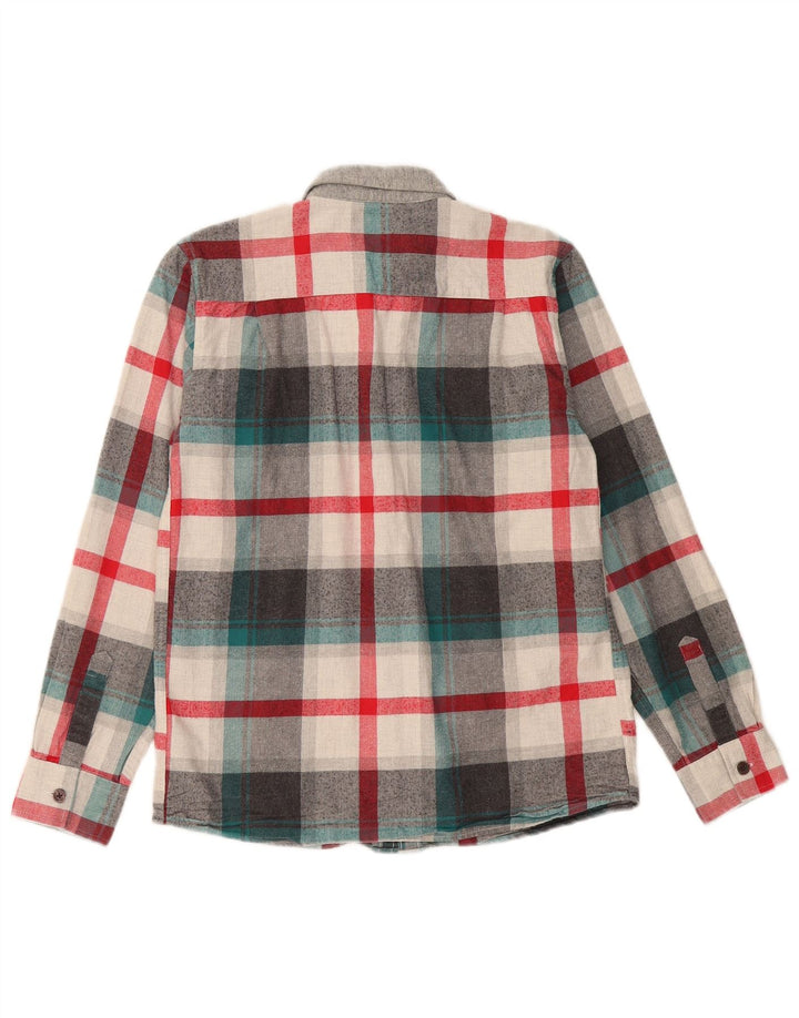 Ted Baker Chemise en flanelle pour garçon 12-13 ans Gris à carreaux en coton