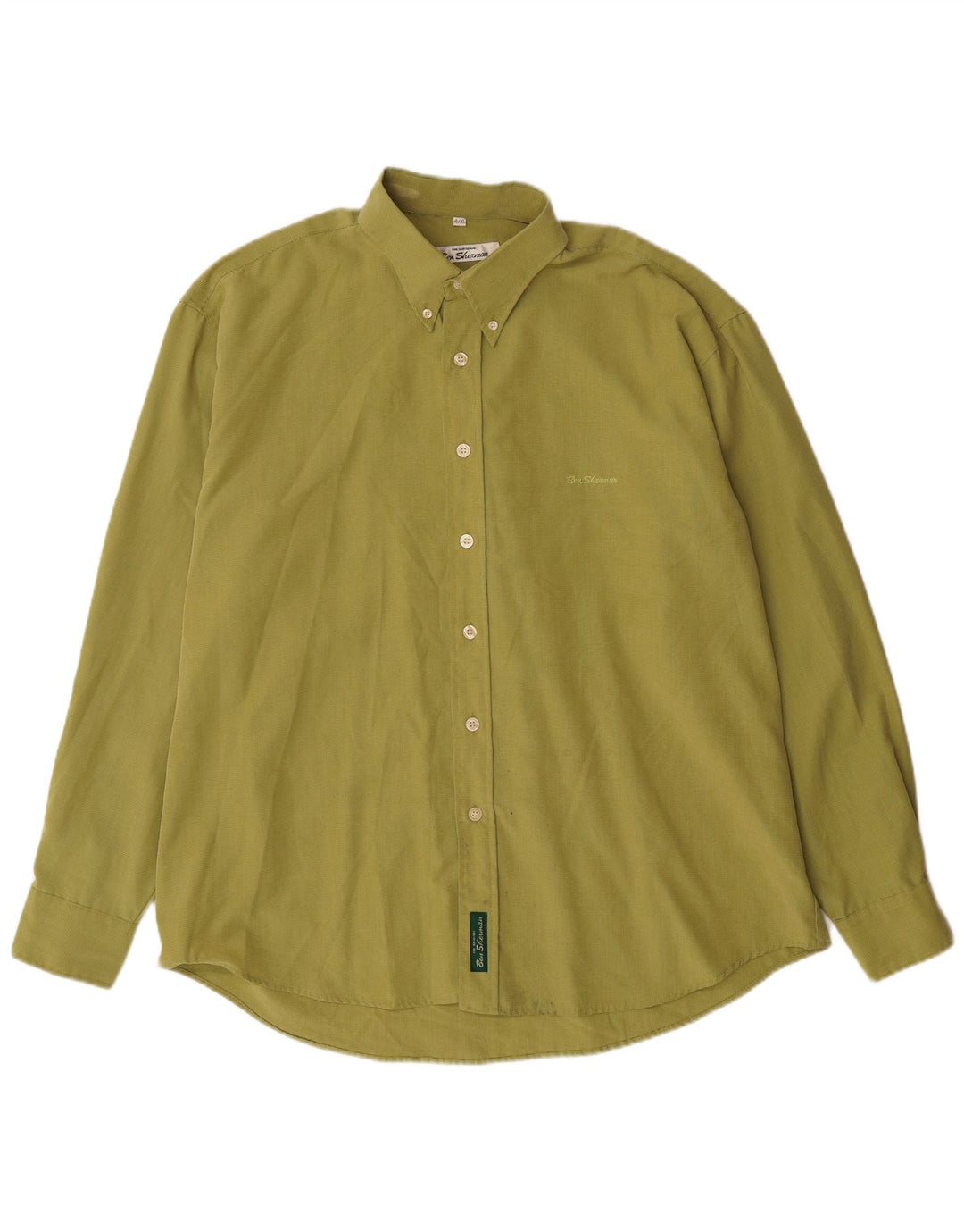 BEN SHERMAN Chemise Homme XL Pied de Poule Vert