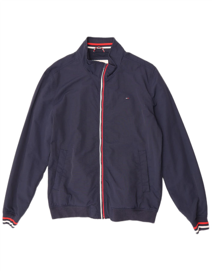 Tommy Hilfiger Veste Bomber Homme UK 44 2XL Bleu Marine Polyamide