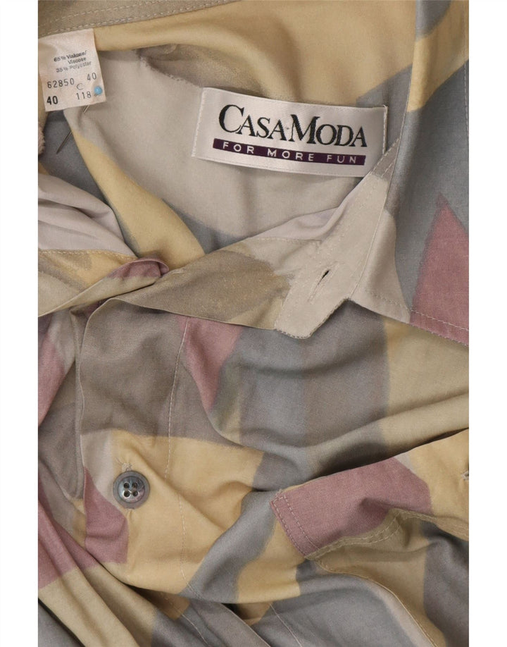 CASA MODA Chemise à motif abstrait pour homme Taille 40 Viscose multicolore moyenne