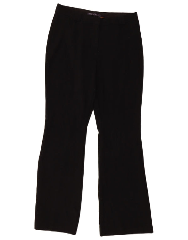 Marks & Spencer Pantalon décontracté bootcut pour femme UK 10 Small W32 L30 Noir