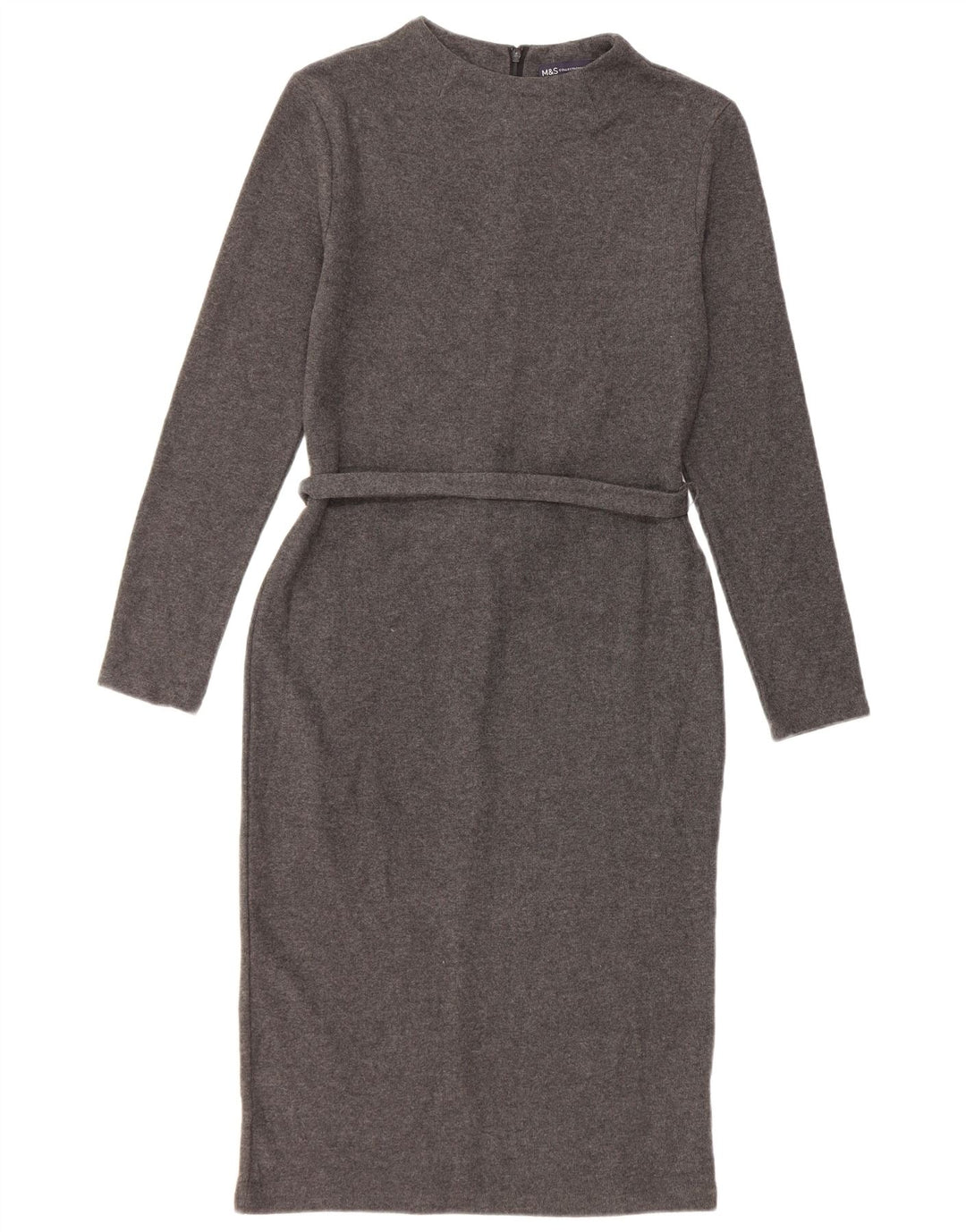 Marks & Spencer Robe pull pour femme UK 10 Petit coton gris