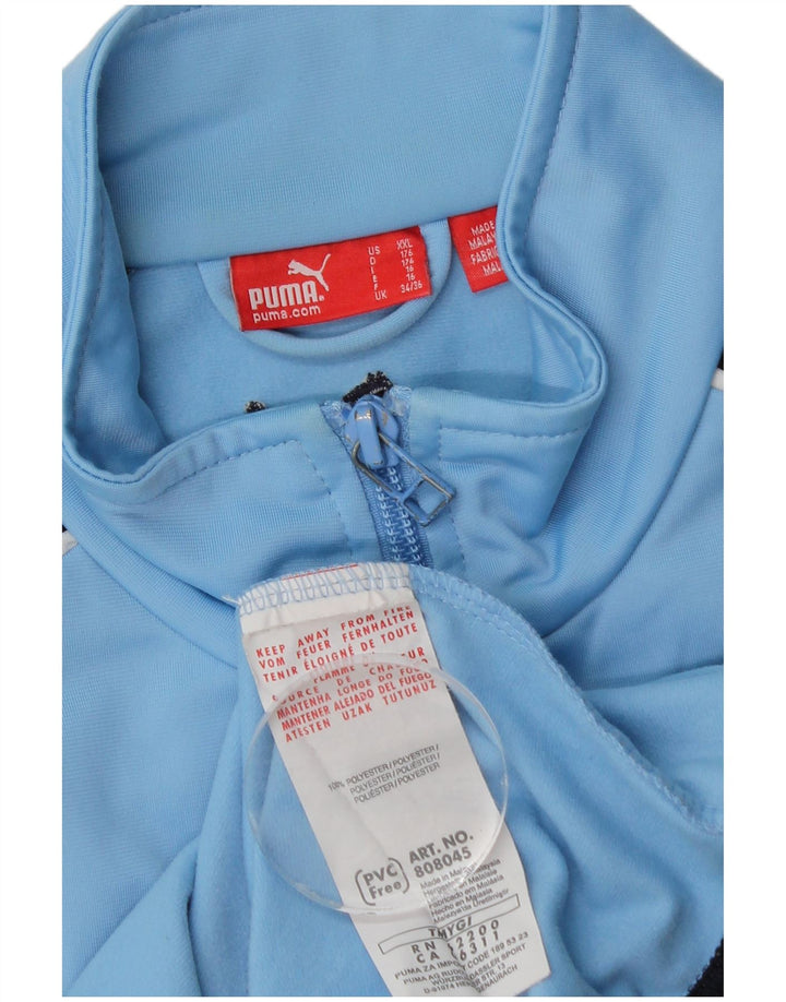 Puma Veste de Survêtement Garçon 15-16 ans Bleu Colorblock Polyester